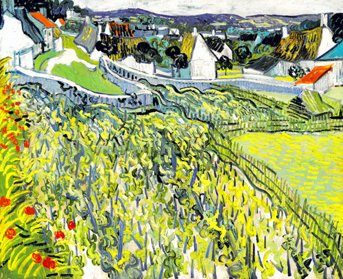 Vineyards at Auvers, 1890 - Van Gogh Painting On Canvas